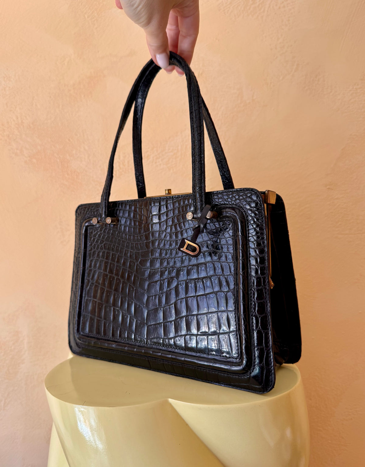 60’s Croco Top handle
