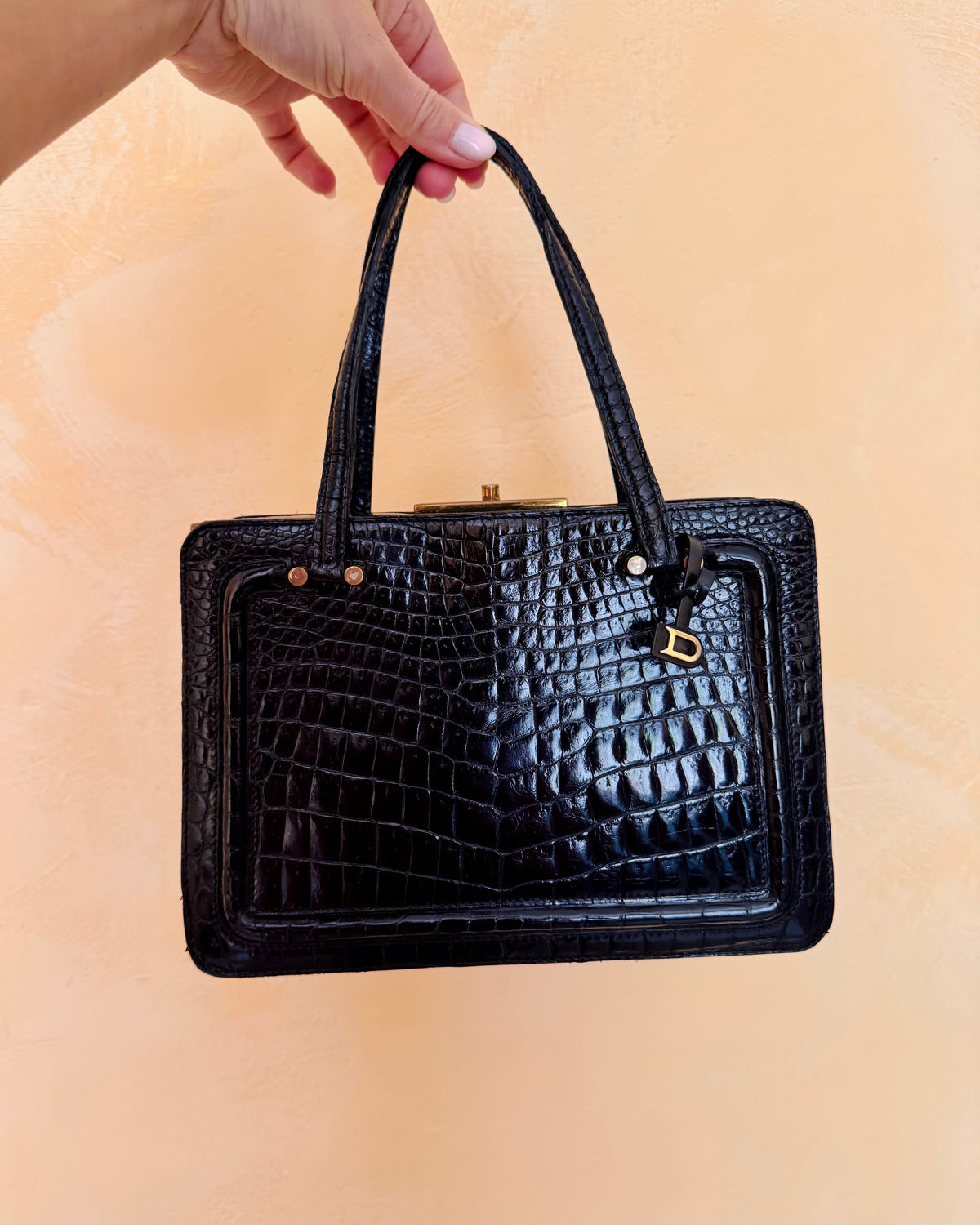 60’s Croco Top handle