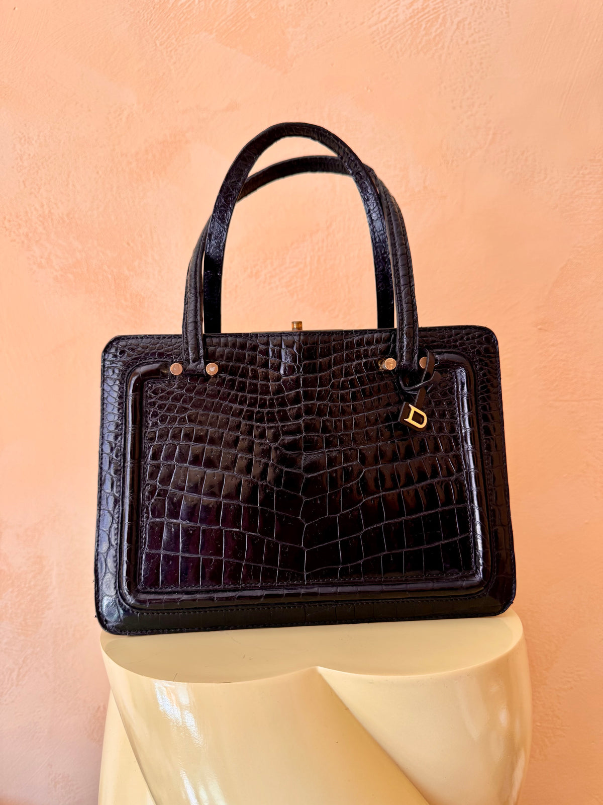 60’s Croco Top handle