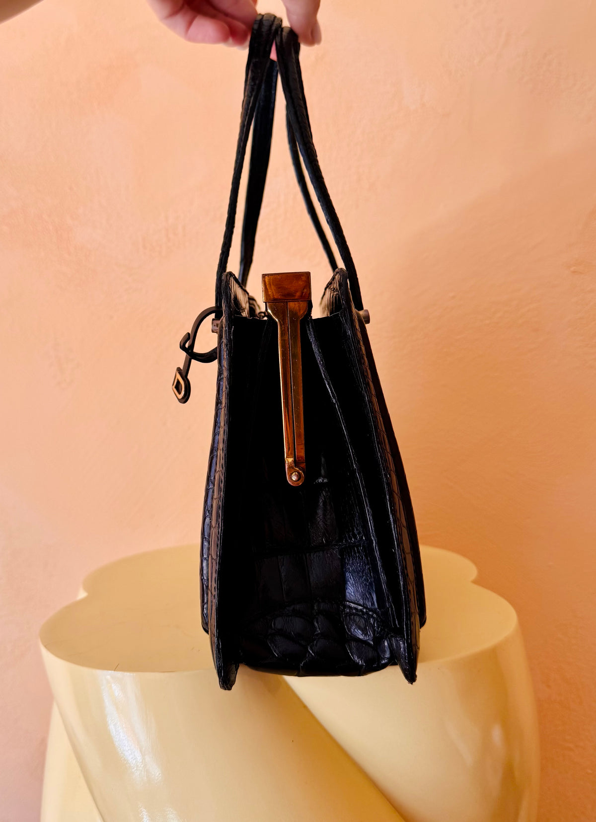 60’s Croco Top handle
